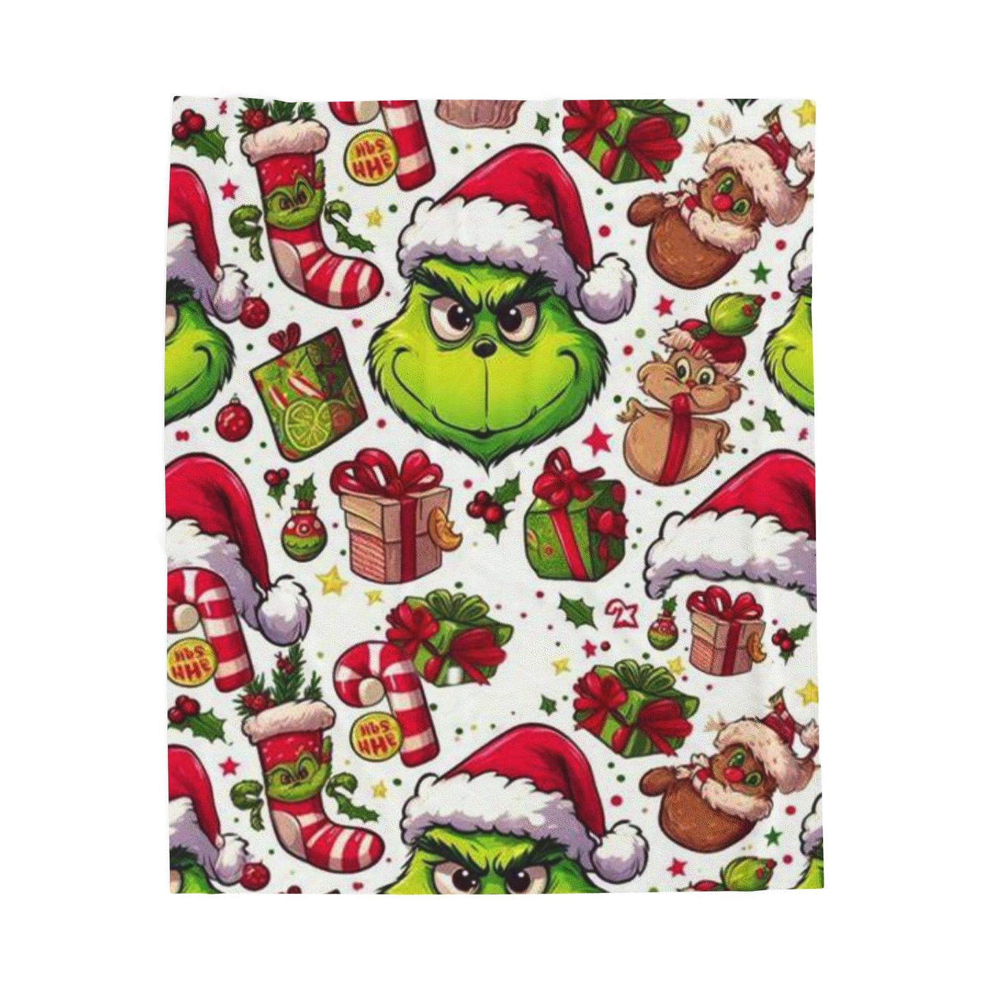 Grinch inspired Holiday Blanket