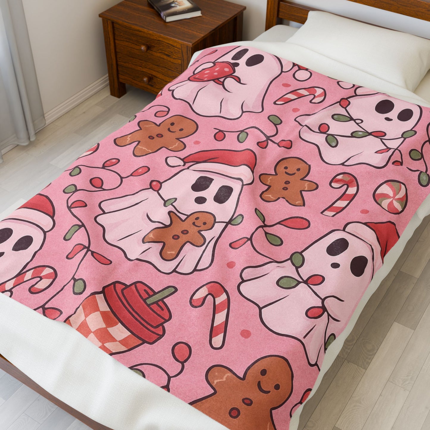 Pink Ghostmas Blanket
