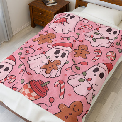 Pink Ghostmas Blanket