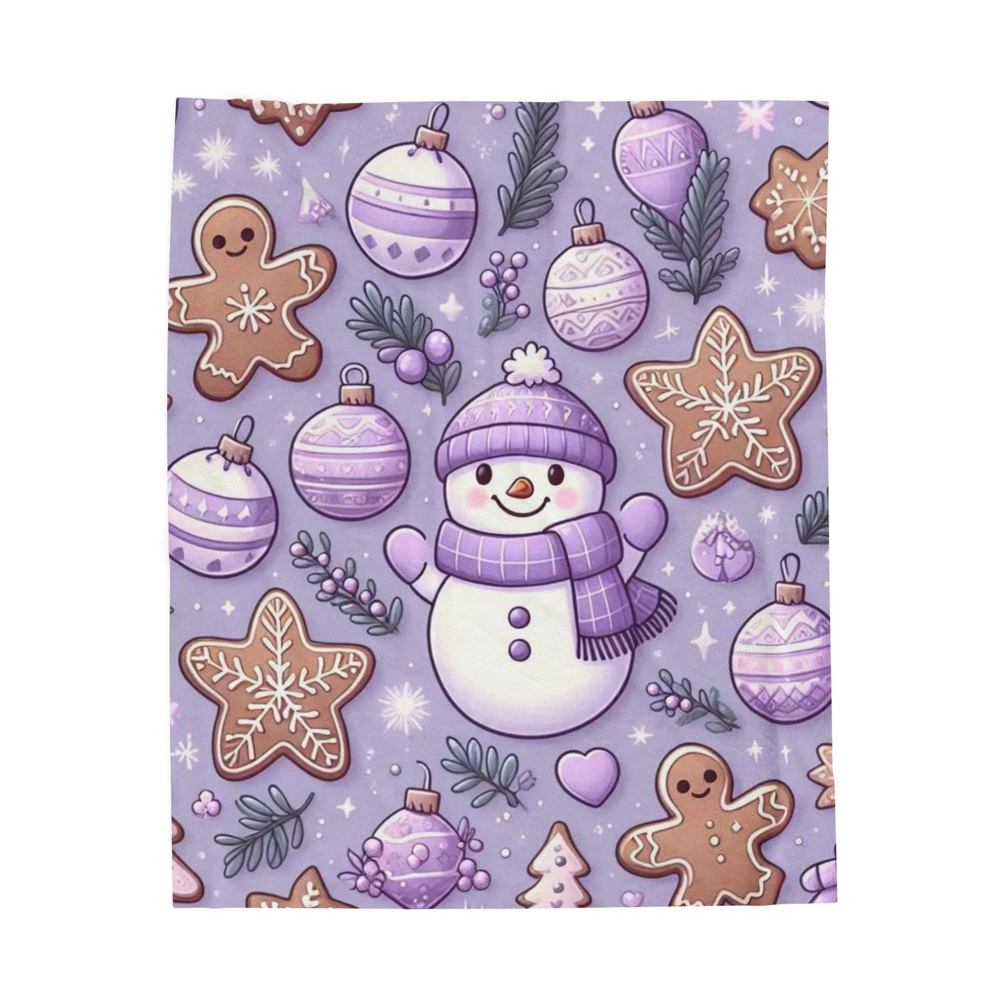 Cozy Winter Snowman Blanket
